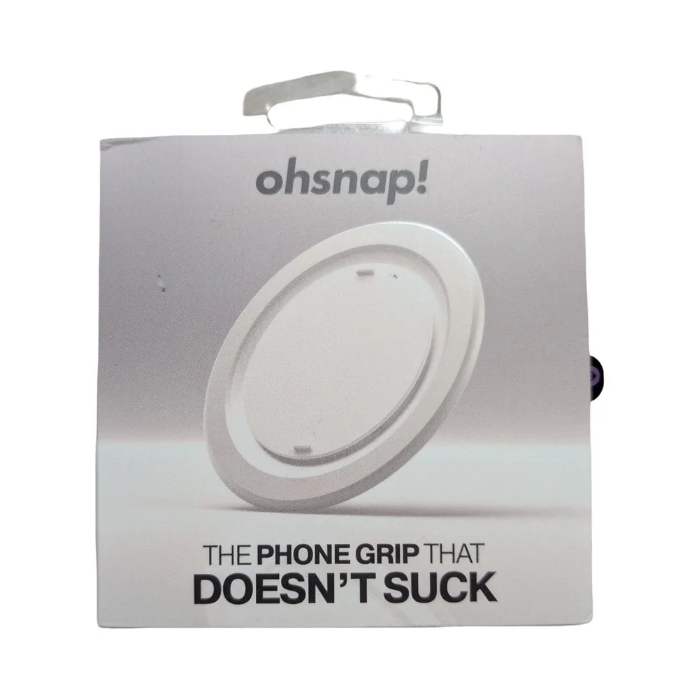 Gg1-Y OhSnap Snap Magnetic UltraThin Grip & Stand Magsafe Overexposed White ⬇️
